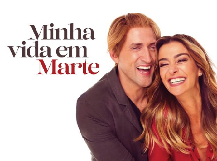 Cartaz filme Minha Vida em Marte com Mônica Martelli e Paulo Gustavo.