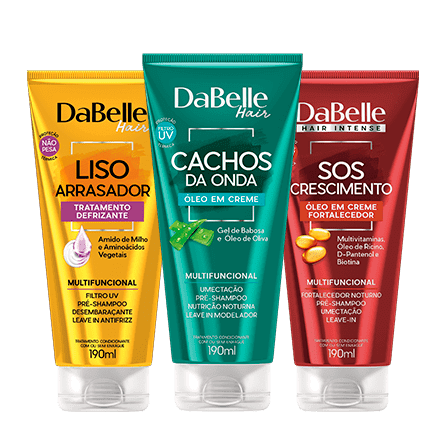 Tubos de produtos para o cabelo DaBelle